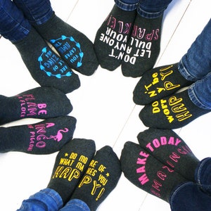 Sock Subscription - Positivity Gifts - Subscription Gifts For Her - Quote Socks - Motivational Socks - Pick Me Up Gift - Letterbox Gifts