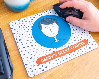 Personalised Mouse Mat - Personalized Mouse Pad - Custom Mouse Pad - Fun Mouse Pads - Gift for Gamers - Novelty Gifts For Dad