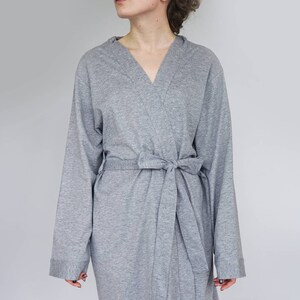 Personalised Robe Personalised Dressing Gown Personalised Kimono Mummy and Me robe Botanical Print Robe New Mum Gift image 5