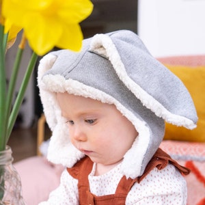 Bunny Rabbit Hat - Hat With Ears - Easter Basket Filler - Baby Easter Gift - Baby Bunny Hat - Baby Animal Hat - Kids Animal Hat - Easter Hat