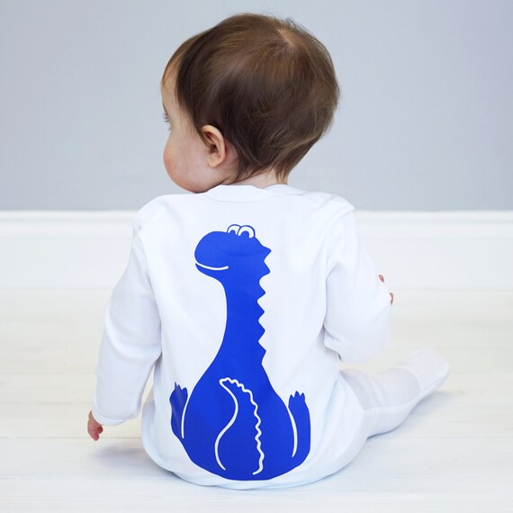 baby girl dinosaur sleepsuit