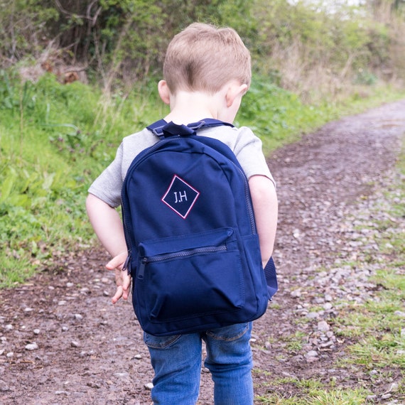 Kids Monogram Backpack Monogram School Backpack Kids | Etsy