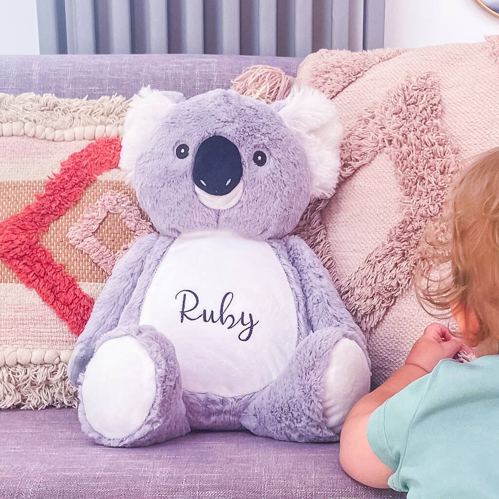 Peluche Koala personnalisée brodée - Lachouettemauve