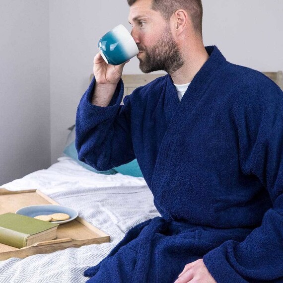 mens personalised towelling robe