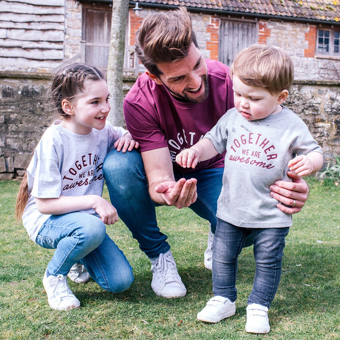 We Are Awesome Together We Are Awesome Family T-shirt Set - Etsy