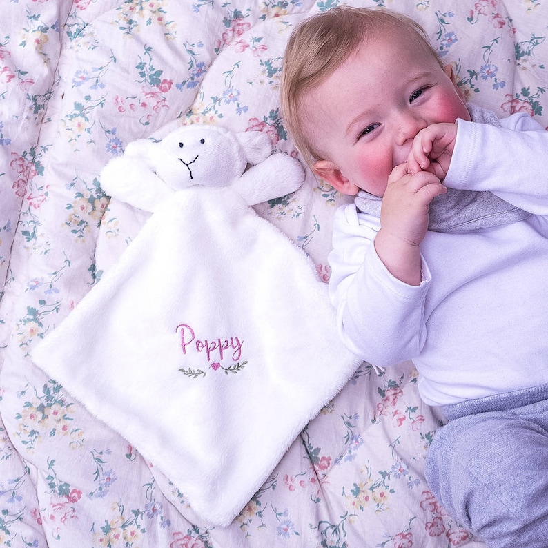 Personalised Baby Comforter New Baby Gift Christening Gift Etsy