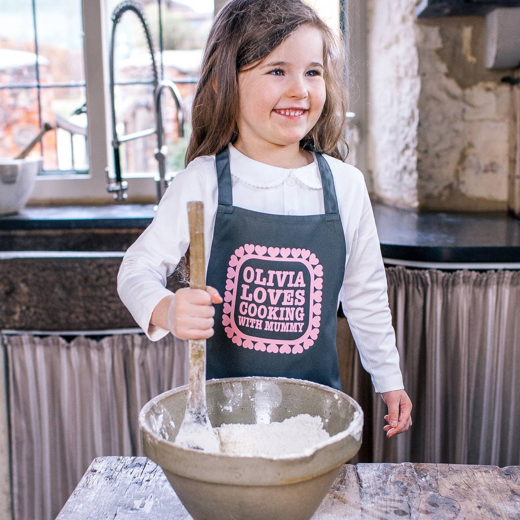 VALICLUD Kinderschürze – Atmungsaktive Baumwoll-Schürze Für Kochen, Backen & Malen (39x53 Cm)