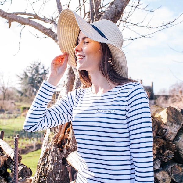 Top Breton - Top Breton Femme - Top Breton Personnalisé - Top Stripy - Top Rayé Femme