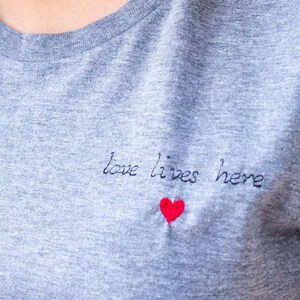 T-shirt Femme 'Live With Love' - Taille M - Noir - Coton - Occasion Très Bon état