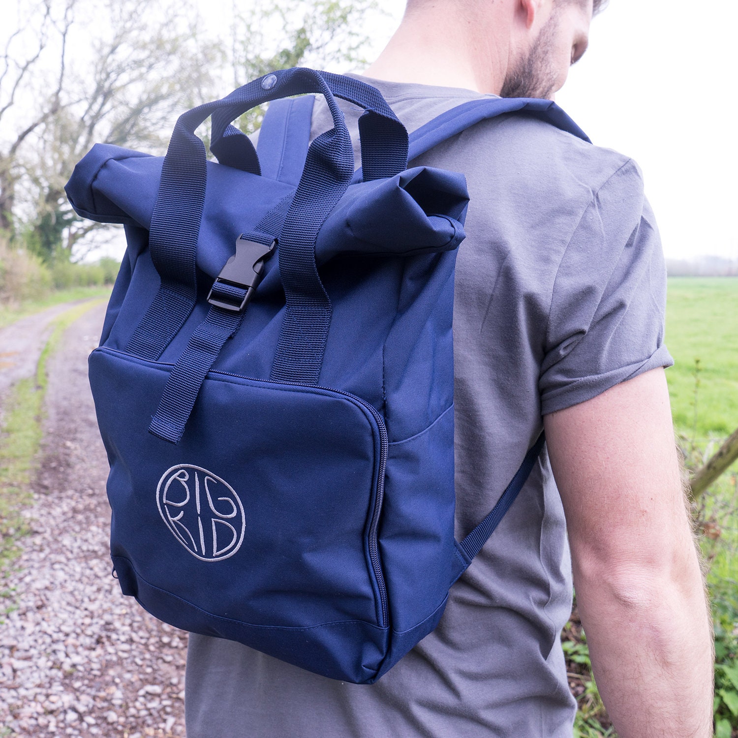 little kid with big backpack