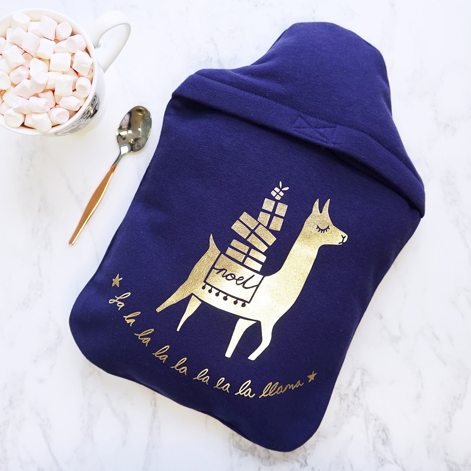 Llama Hot Water Bottle Cover Llama Gift Hot Water Bottle Etsy