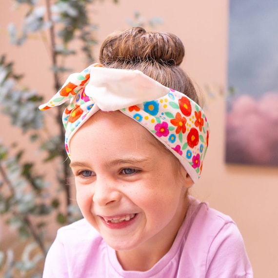 Bandeau à Fleurs, Bandeaux Fleuris Bébé Fille, 2 Pièces Bandeau pour Bébé,  Bandeau pour Bébé Filles et Enfants, Bébé Fille Kids Turban, Bébé