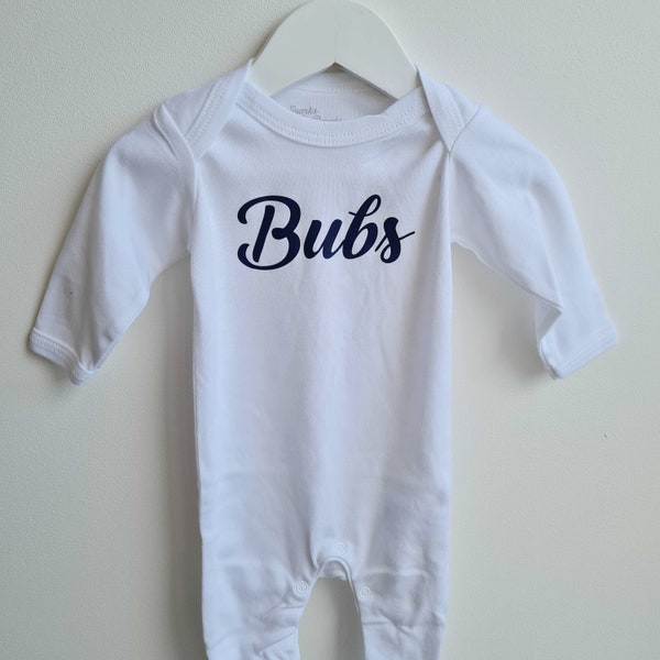 Bubs Sleepsuit - Baby Sleepsuit Sale - Clearance - Fun Baby Sleepsuits - Cotton Sleepsuit  - 0-3 month Sleepsuit