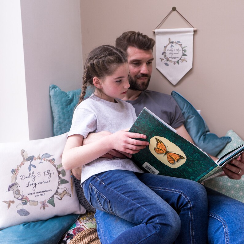 Reading Corner Cushion Book Nook Cushion Children's Etsy