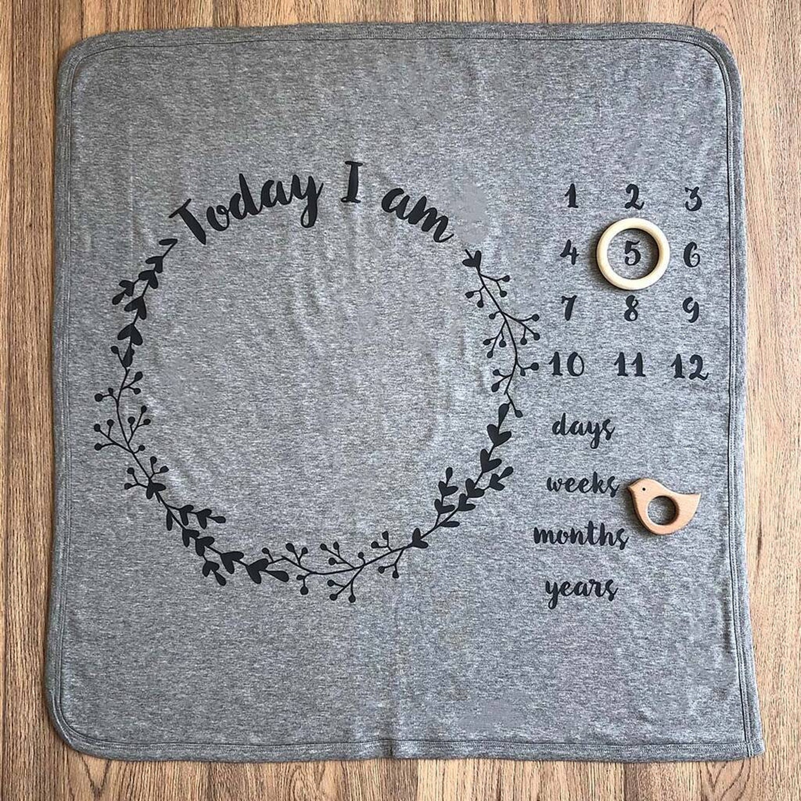 Baby Age Blanket Set Baby Blanket New Baby Gift Etsy UK