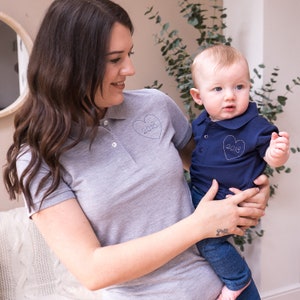 Mum and Baby Matching - Polo Shirt Women&#39;s - Polo Personalizado - Mum and Daughter Matching - Mum and Son Matching - Polo Shirt Set