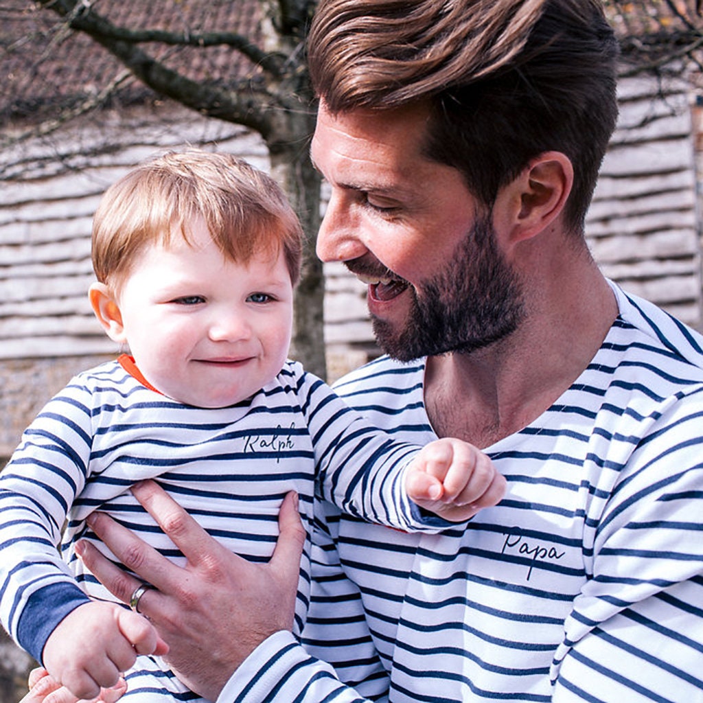 Image of Dad & Baby Matching - Tshirts Children Shirts Breton Top Kids