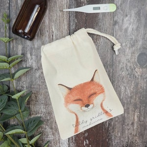 Torba na leki - Spersonalizowana torba na leki - Torba na leki dla dzieci - Torba na leki - Saszetka na leki - Spersonalizowana torba na leki - Torba Fox