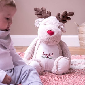 Reindeer Christmas Soft Toy -  Reindeer Toy - Gifts for Children - Reindeer Gifts - Personalised Toy - Pyjama Case