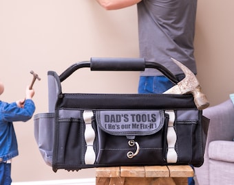 DIY Dad Gift - DIY Gift - DIY Gift Him- Tool  Bag - Personalised Tool Bag  -  Open Tool Bag - Father's Day Gift - Father's Day Tool Bag