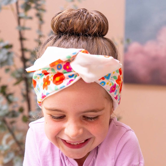 Girls Floral Headband Handmade Flower Headband Girls Hair Bands  Flower Headband UK Adjustable Girls Headband Girls Wide Headband
