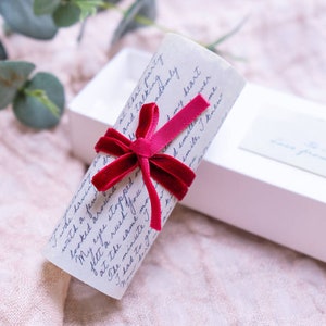Liebesbrief - Liebesbrief Geschenk - Fernbeziehung - Ferngeschenk - Liebe im Absperren - Fernliebe - Stoffbrief Geschenk