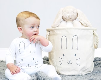 Baby Hamper - Baby Shower Gift Basket - Baby  Gift Set - Bunny Face Gift Hamper - New Baby Gift Hamper
