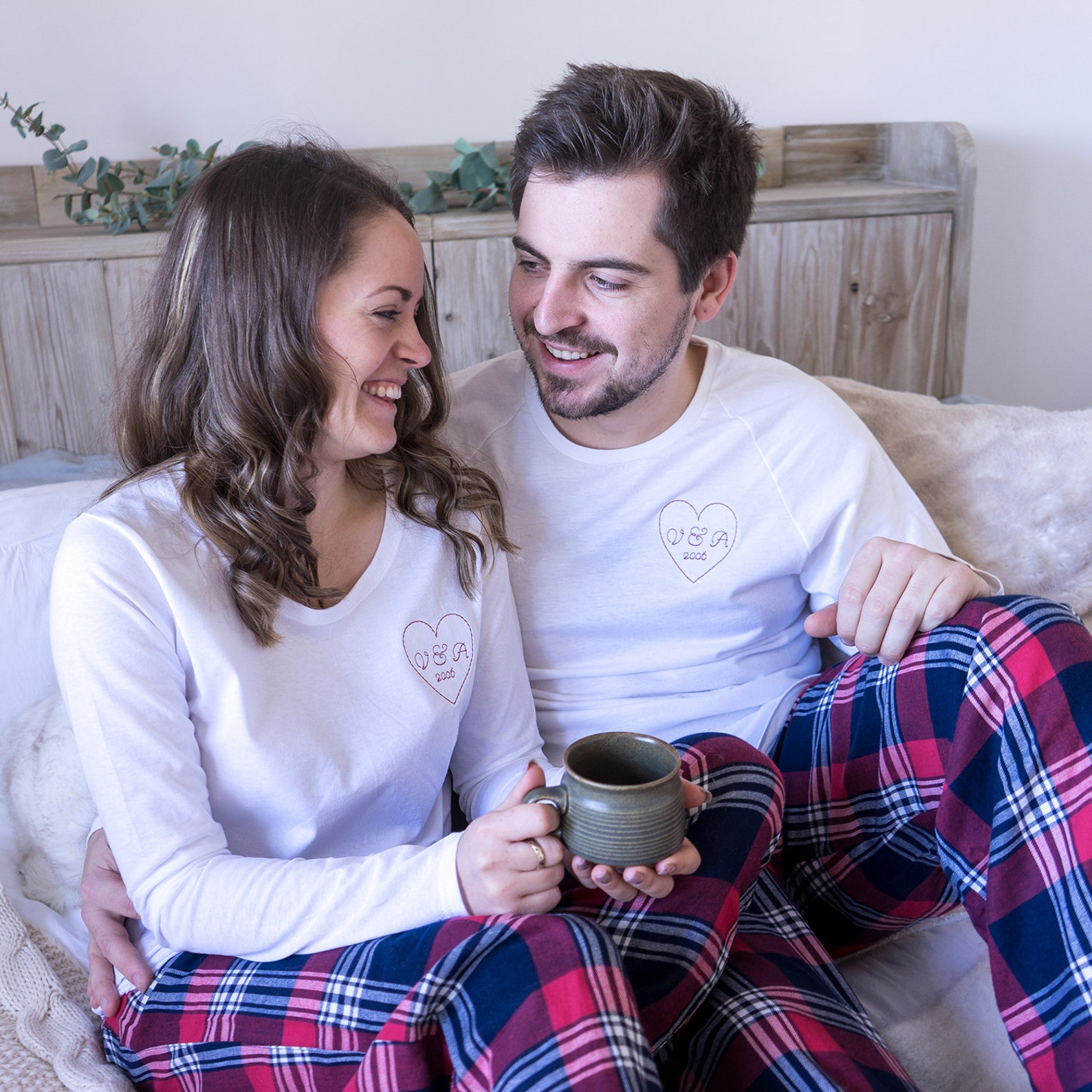 Couples Pyjamas His and Her Pyjamas Matching Pyjamas Etsy