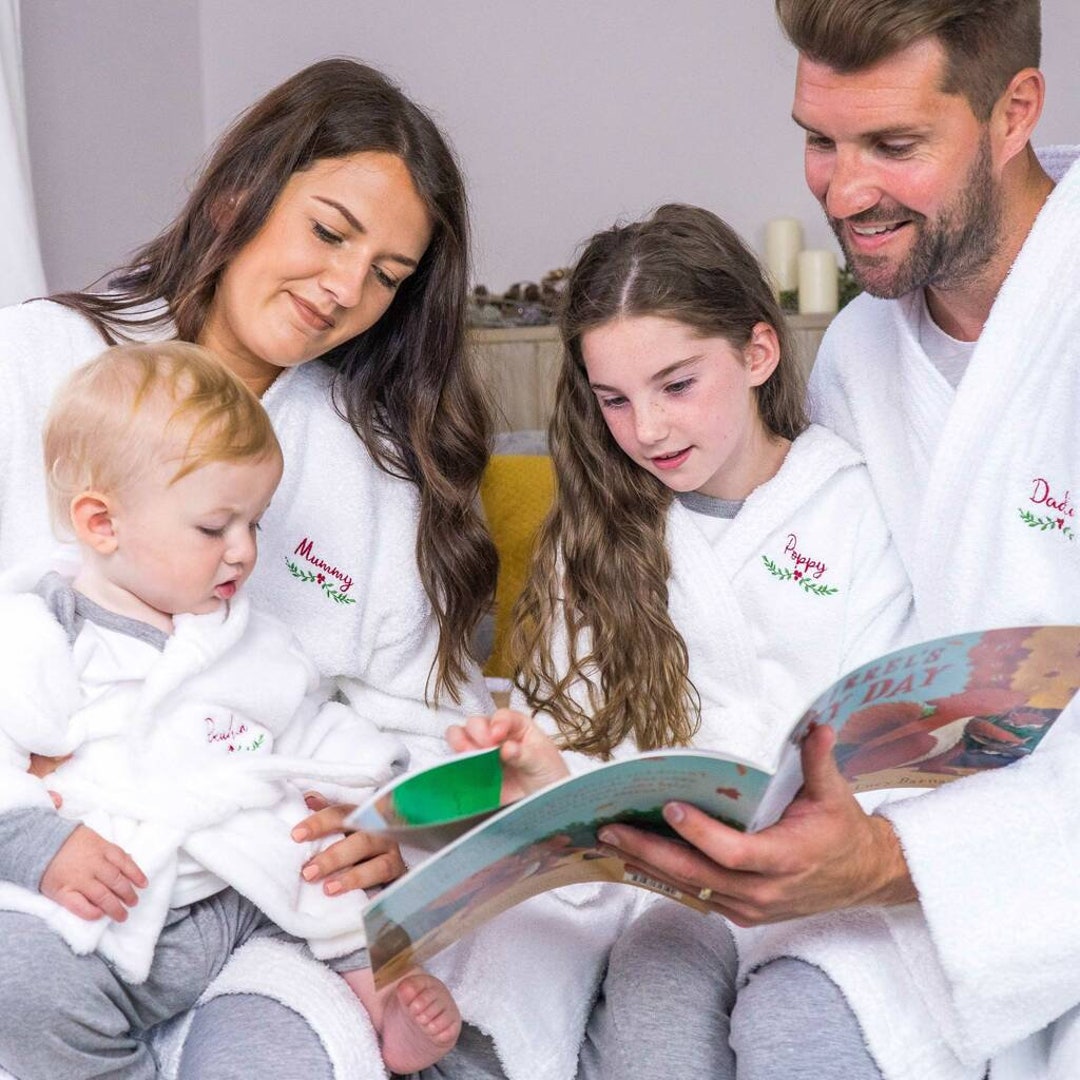 Matching Christmas Dressing Gown Family Christmas Dressing Etsy