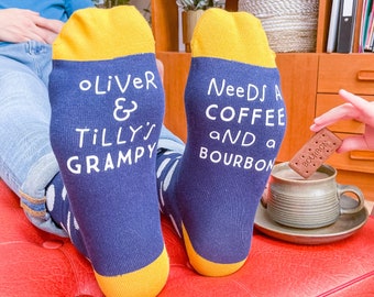 Grandad's Dog Walking Socks ...Novelty BIRTHDAY FATHERS DAY GIFT 