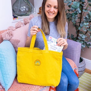 Personalised Tote Bag - Rainbow Tote Bag - Personalised Shopper Bag - Embroidered Tote Bag - Personalized Rainbow Bag - LGBTQ+ Gifts