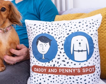 Personalised Pet Pillow - Me and My Pet - Pet Portrait Cushion - Personalised Cushion - Custom Pet Cushion - Personalized Pet Pillow