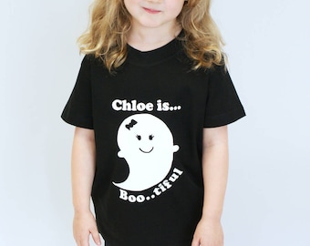 Personalised Halloween tshirt -  Boo-tiful Kids t-shirt - glow in the dark t-shirt - matching halloween tshirt - Ghost t-shirt