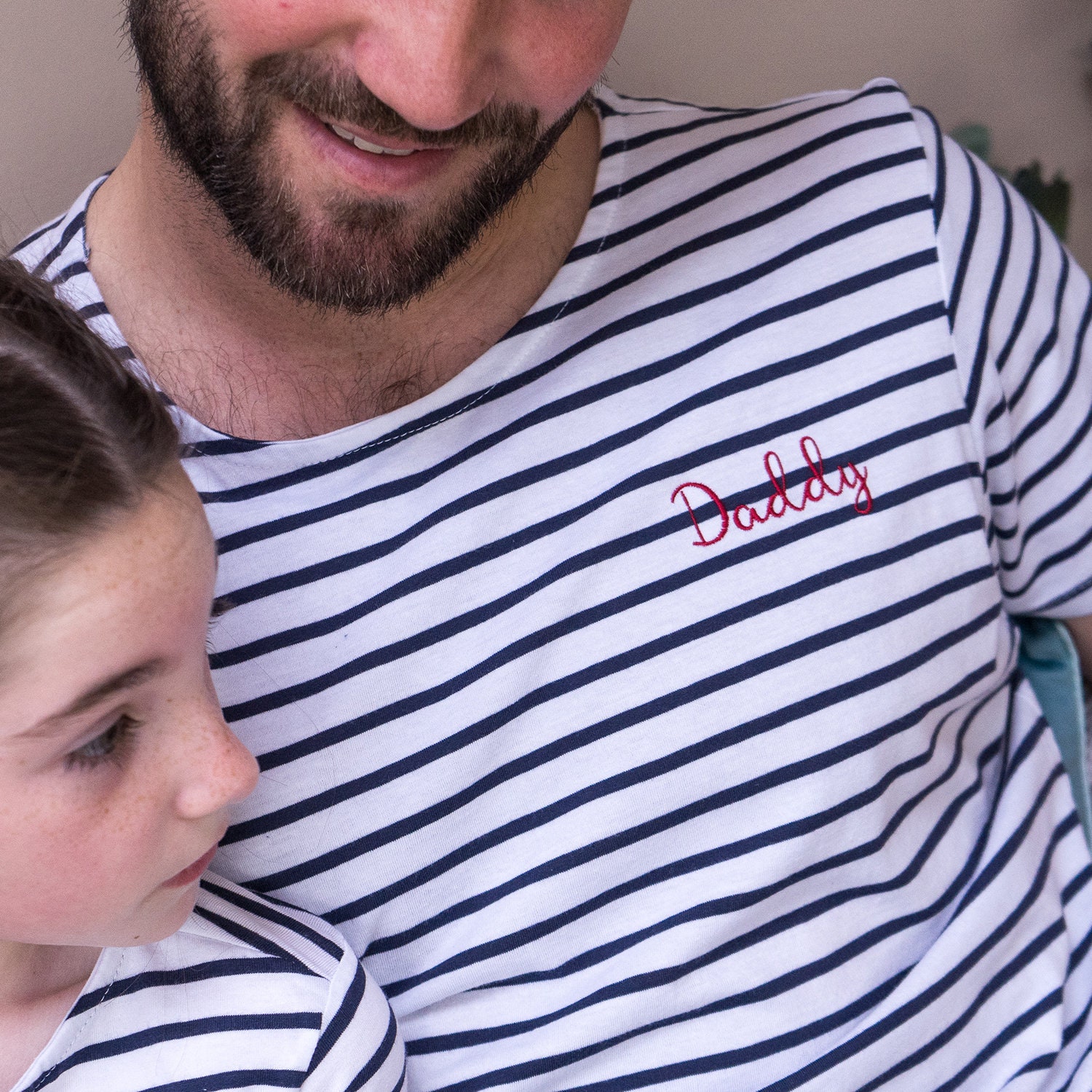 Image of Breton Top - Men's T-Shirt Name Striped T-Shirt Shirt