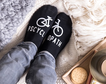 Cycling Gift - Cycling Gift For Men - Cycling Gift for Women - Cycling Socks - Mug and Sock Gift - Cycling Mug - Cycling Fan - Pscyclopath