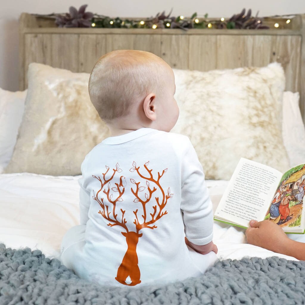 Reindeer onesie baby sale