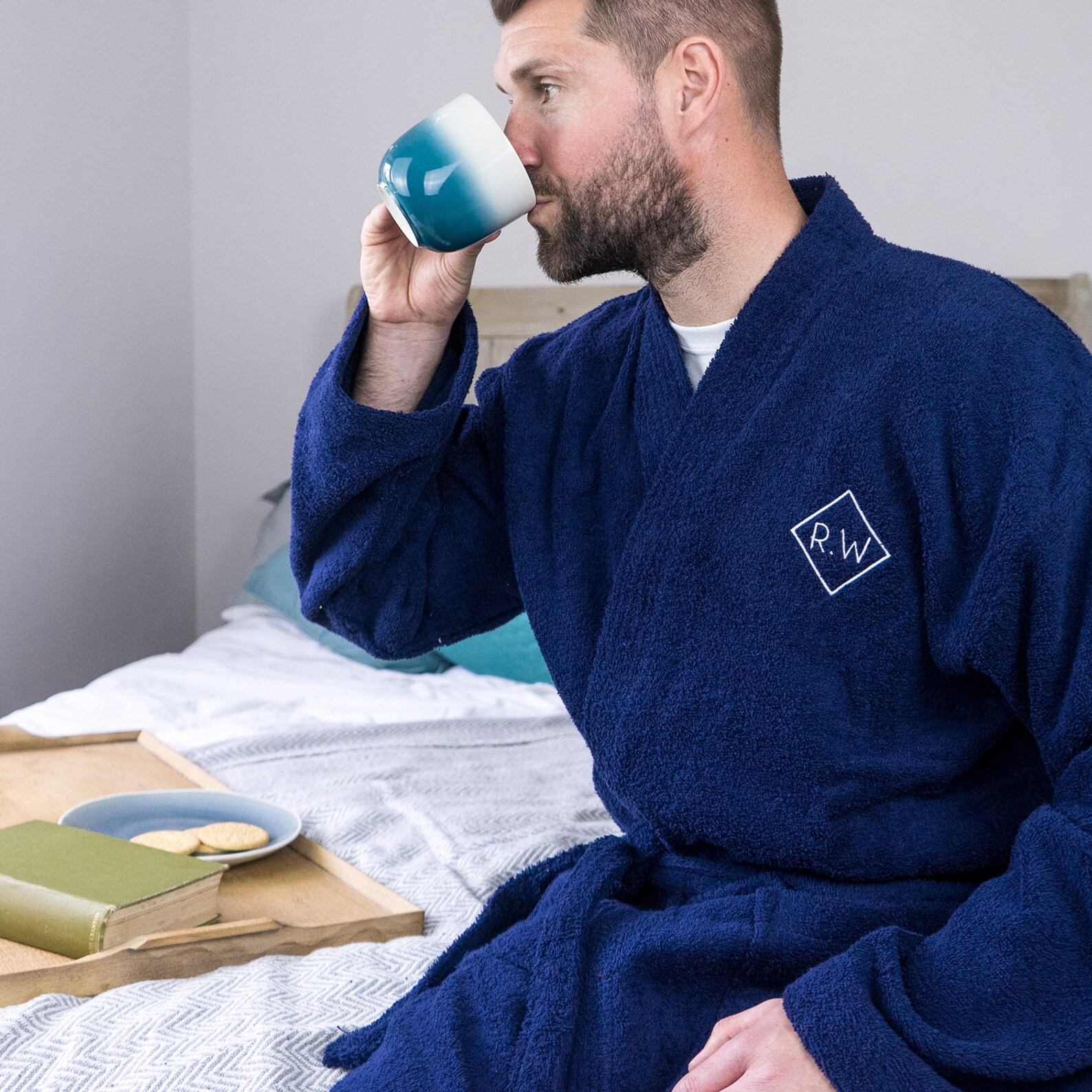 Monogram Robe Men's Monogram Robe Men's Dressing Etsy
