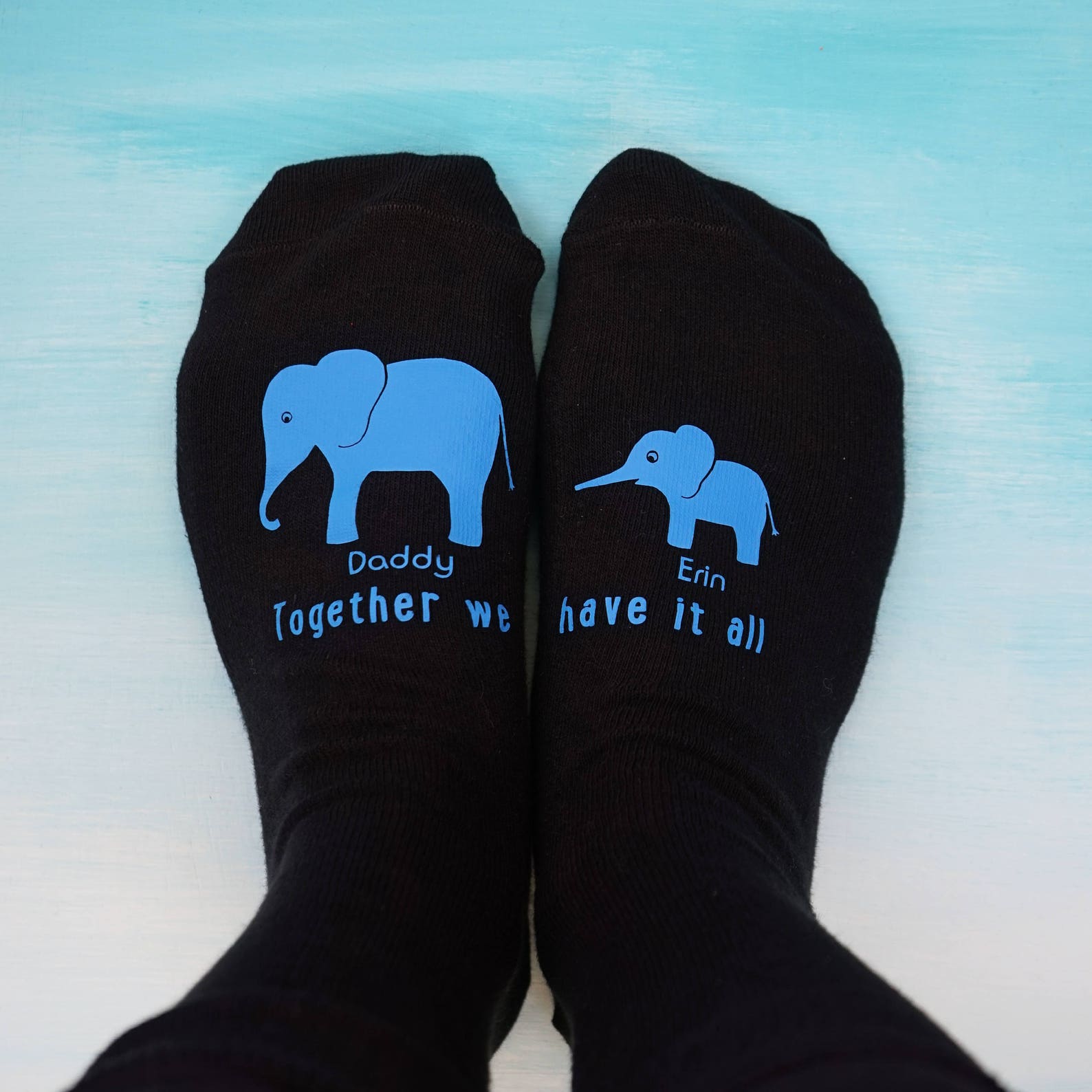 Elephant Socks Personalised Elephant Socks Elephant Gift Etsy