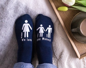 Mummy and Me Socks - Mommy Socks - Socks for Mom - Gifts From Kids  - Mother's Day Socks - Personalised Mother's Day Gift - Mummy Gifts