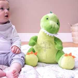 Dinosaur Soft Toy Peluche dinosaure Ours dinosaure Cadeaux pour enfants Jouet personnalisé Cadeaux personnalisés Étui pyjama Étui pyjama image 1