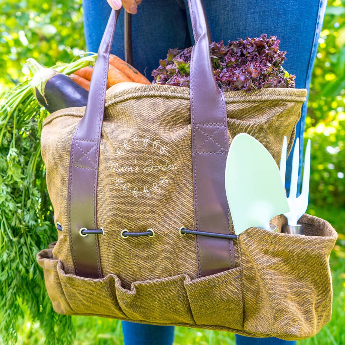 Personalised Waist Apron Embroidered Denim Apron Gardening Etsy