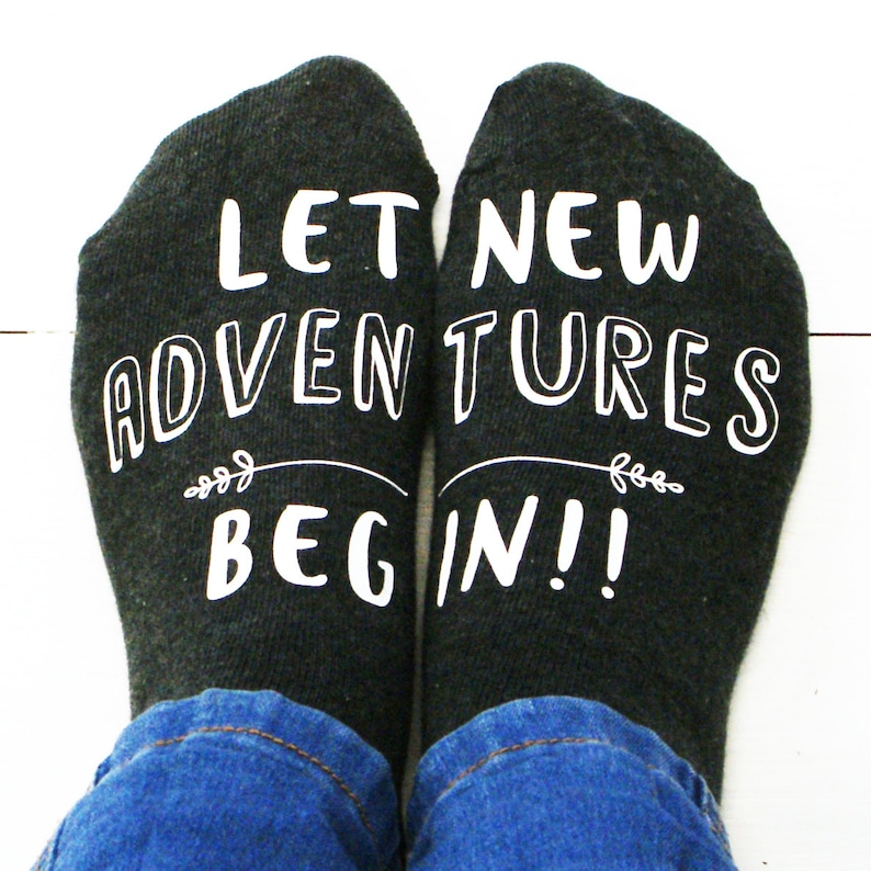 New Adventure Women's Socks Let New Adventures Begin Socks image 1