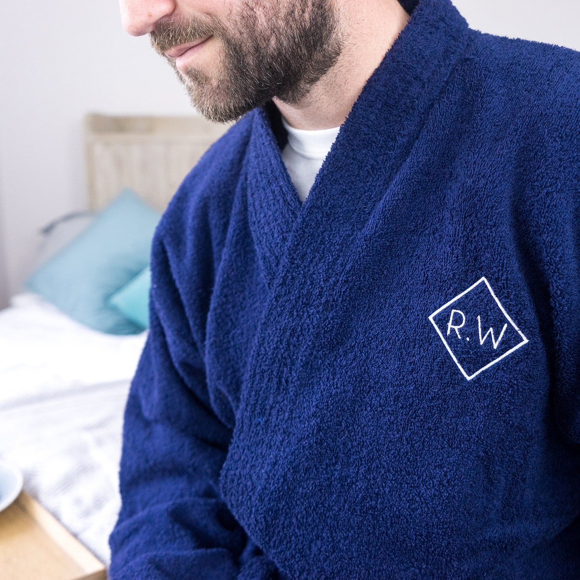Monogram Robe Men's Monogram Robe Men's Dressing Etsy