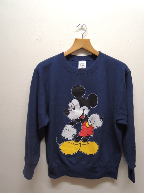 Vintage Mickey Mouse Cartoon Sweatshirt Street Wear Swag Hip | Etsy
