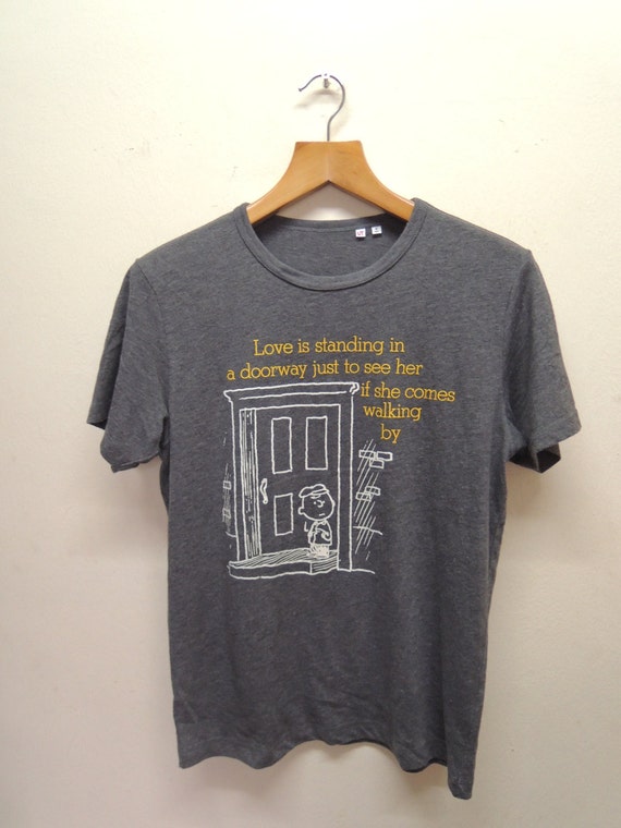 Vintage Peanuts T Shirt Cartoon Shirt Swag Hip Hop Funny Top Etsy Ireland
