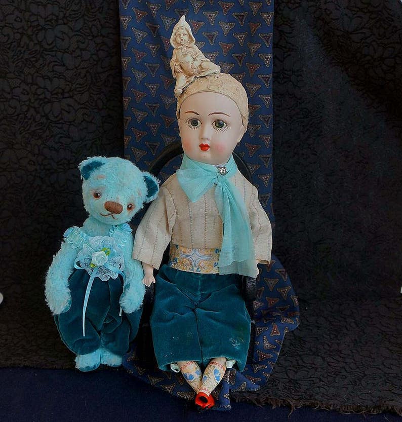 OOAK Artist Doll Antique Bisque Doll Art Dolls Ooak Art Etsy