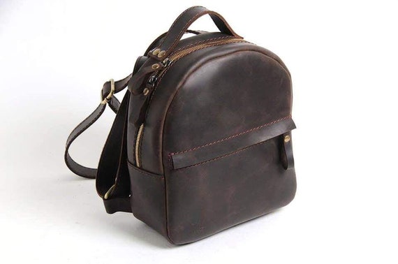 little leather backpack