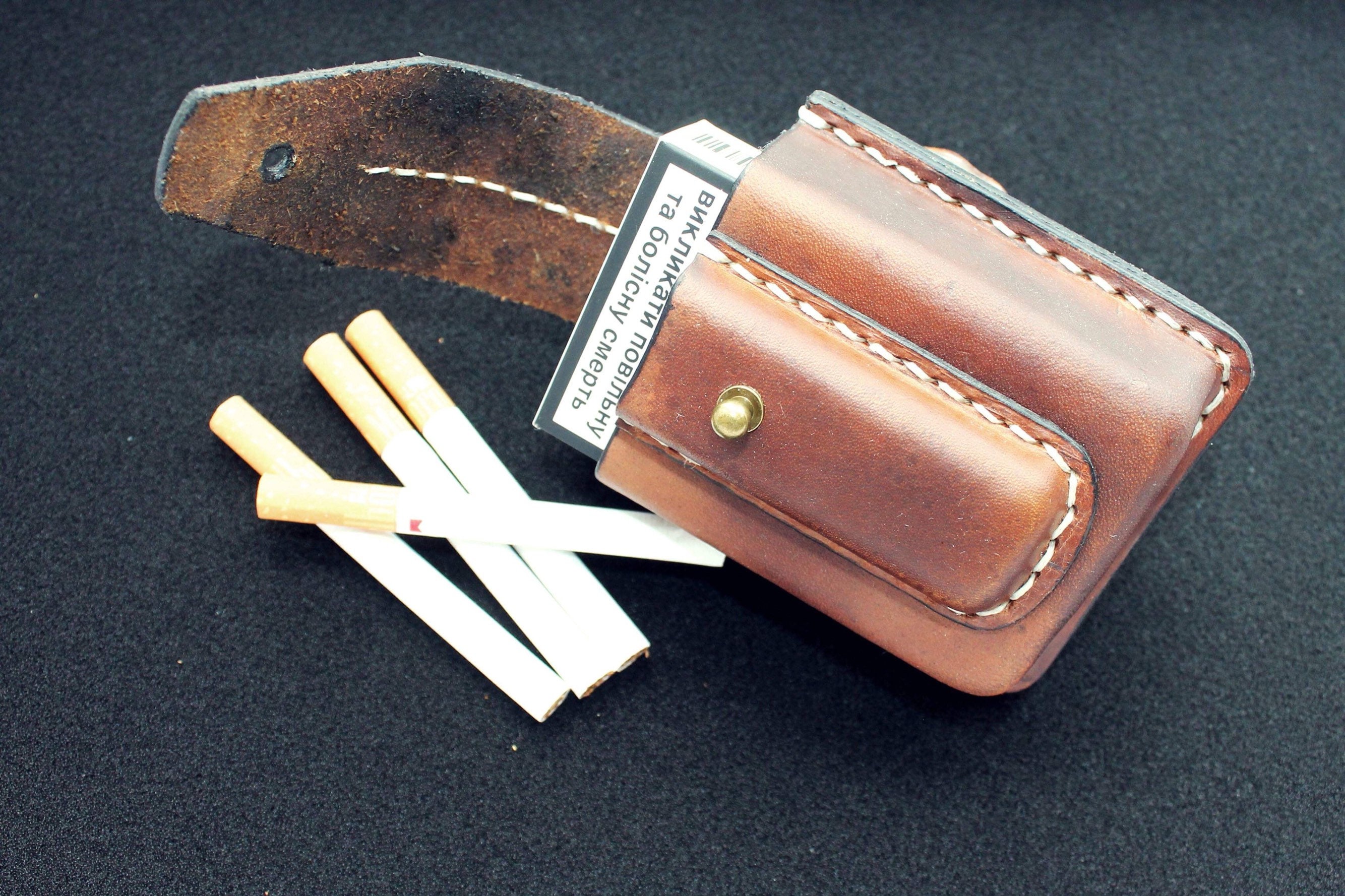 Сigarette Holderleather Cigarette Case Gifts For Smokers | Etsy