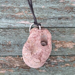Celtic Hagstone Pendant, Holey stone, Healing amulet, Odin stone, Protection stone, Outlander, Scotland, Scottish