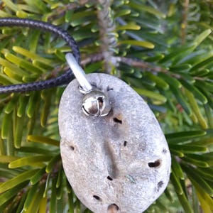 Celtic Hagstone Pendant, Holey stone, Healing amulet, Odin stone, Protection stone, Outlander, Scottish Magical Stone, Scotland
